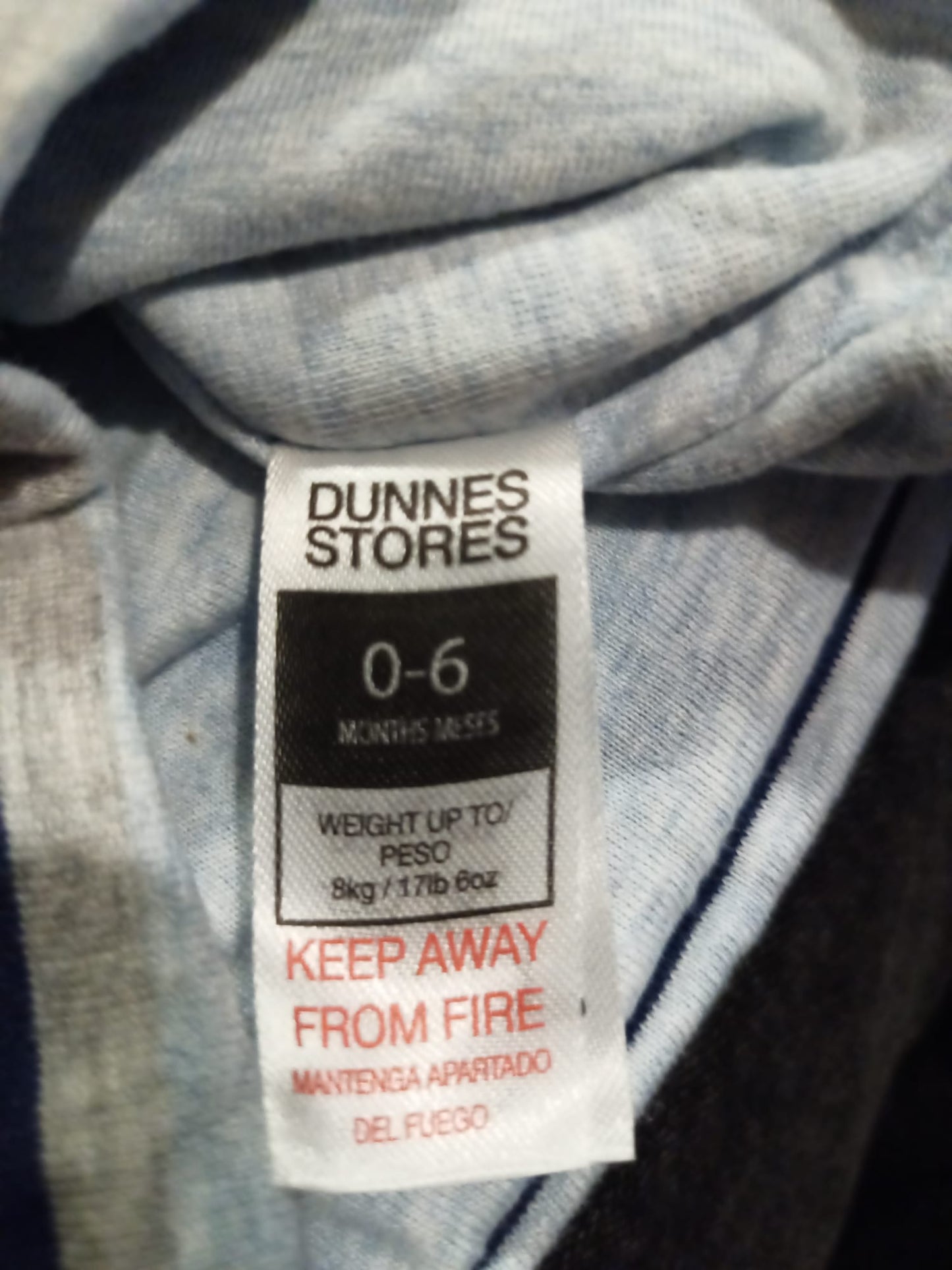 Dunnes Newborn Stripy Hat Age 0-6 Months