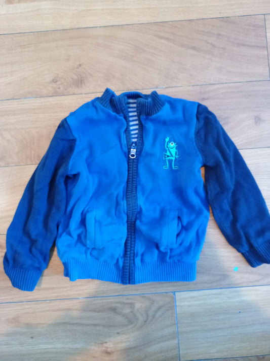 Reversible Zip Cardigan Approx Age 2-3