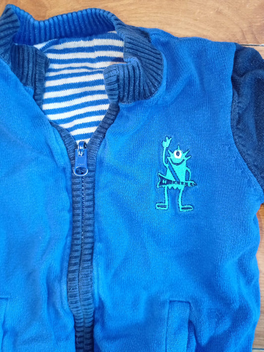 Reversible Zip Cardigan Approx Age 2-3