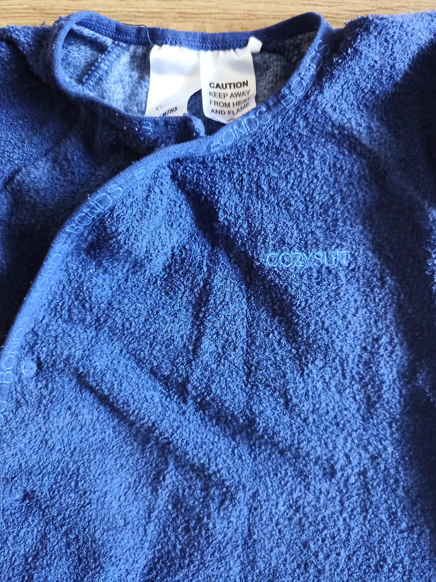 Cozysuit Towelling Material Age 3-6 months