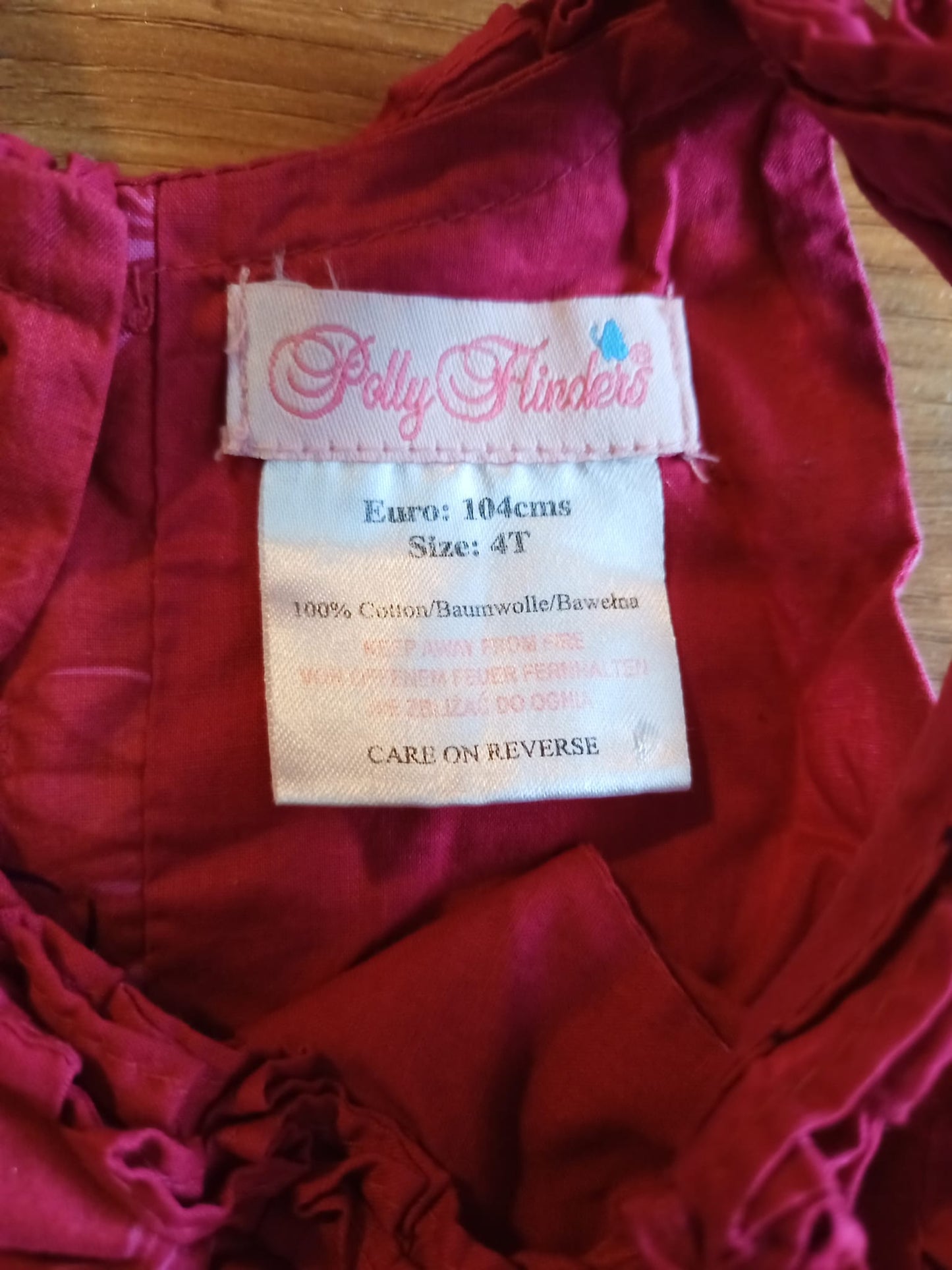 Polly Hinders Dress Age 4