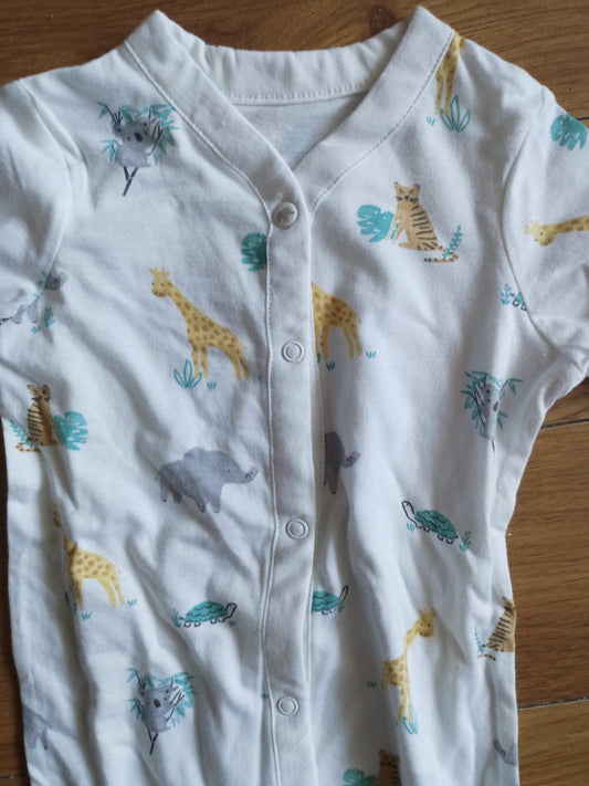 Dunnes New Babygrow Sleepsuit with Matching Hat Age 6-9 months
