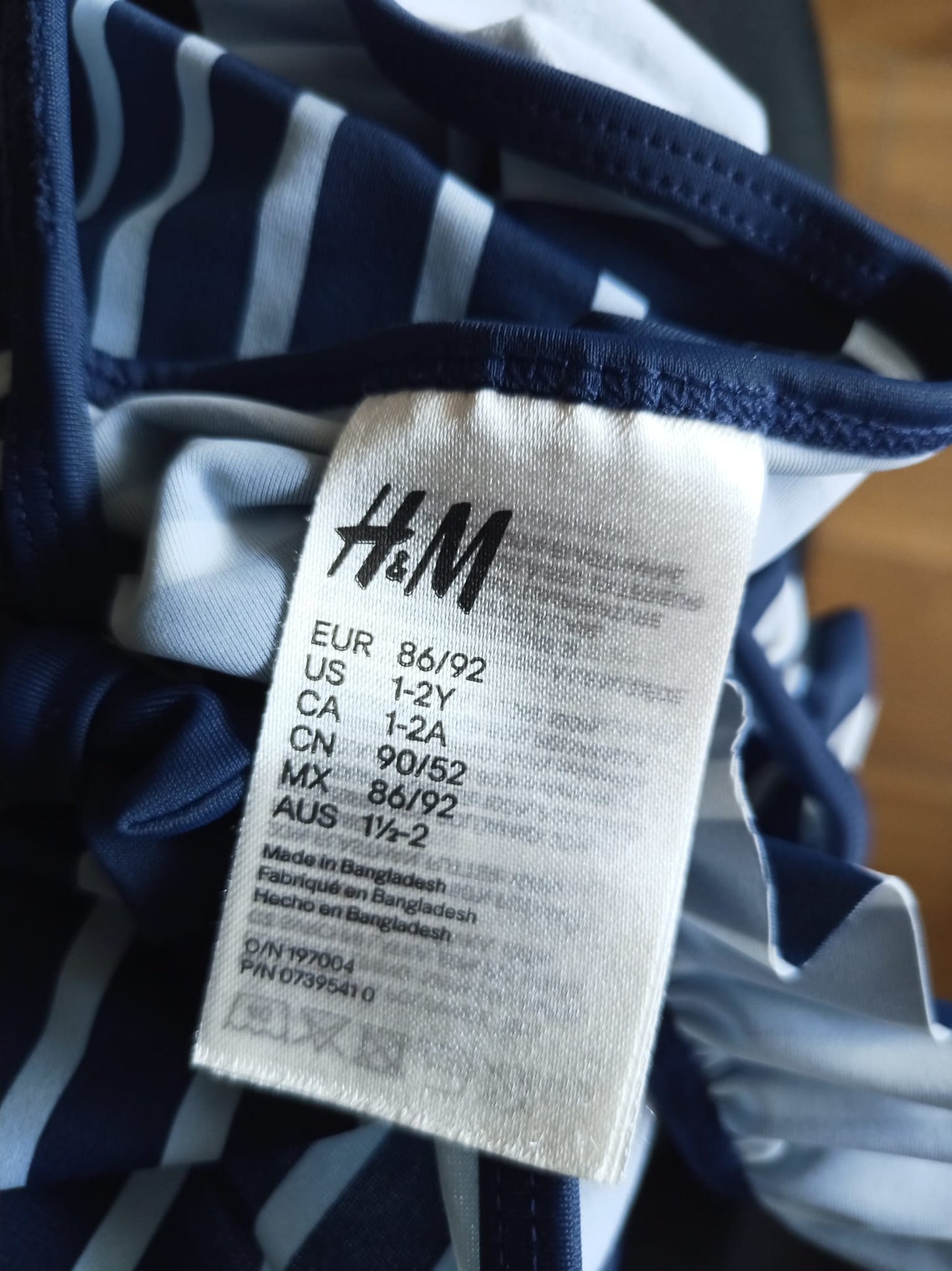 H&M Swimming Costume Age 1-2