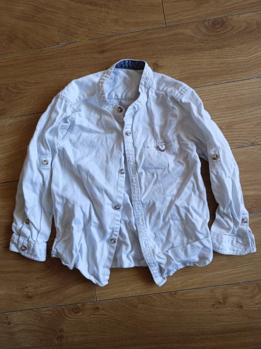 Dunnes White Shirt Age 3-4