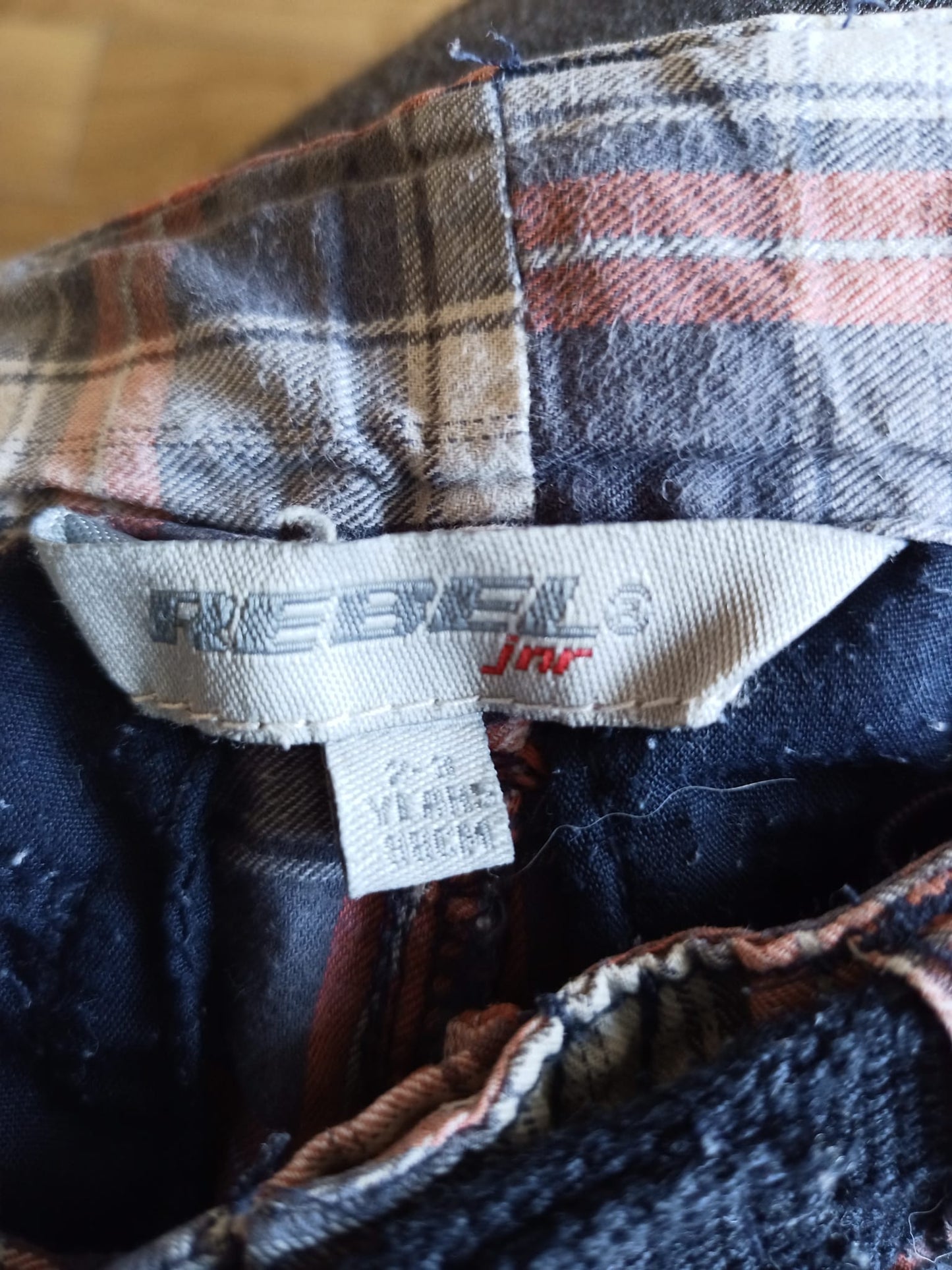 Rebel Jnr Shorts with Belt Age 2-3