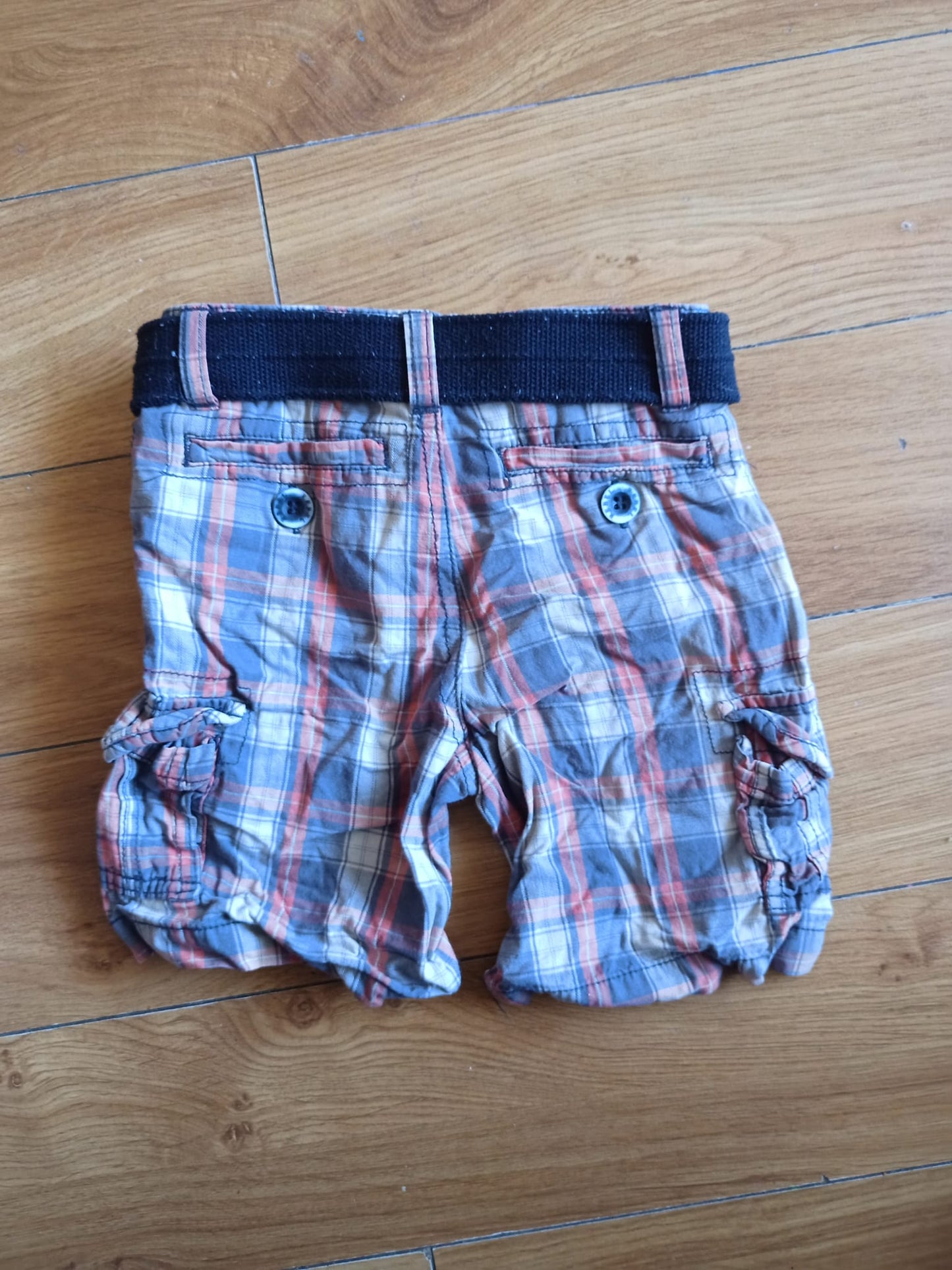 Rebel Jnr Shorts with Belt Age 2-3