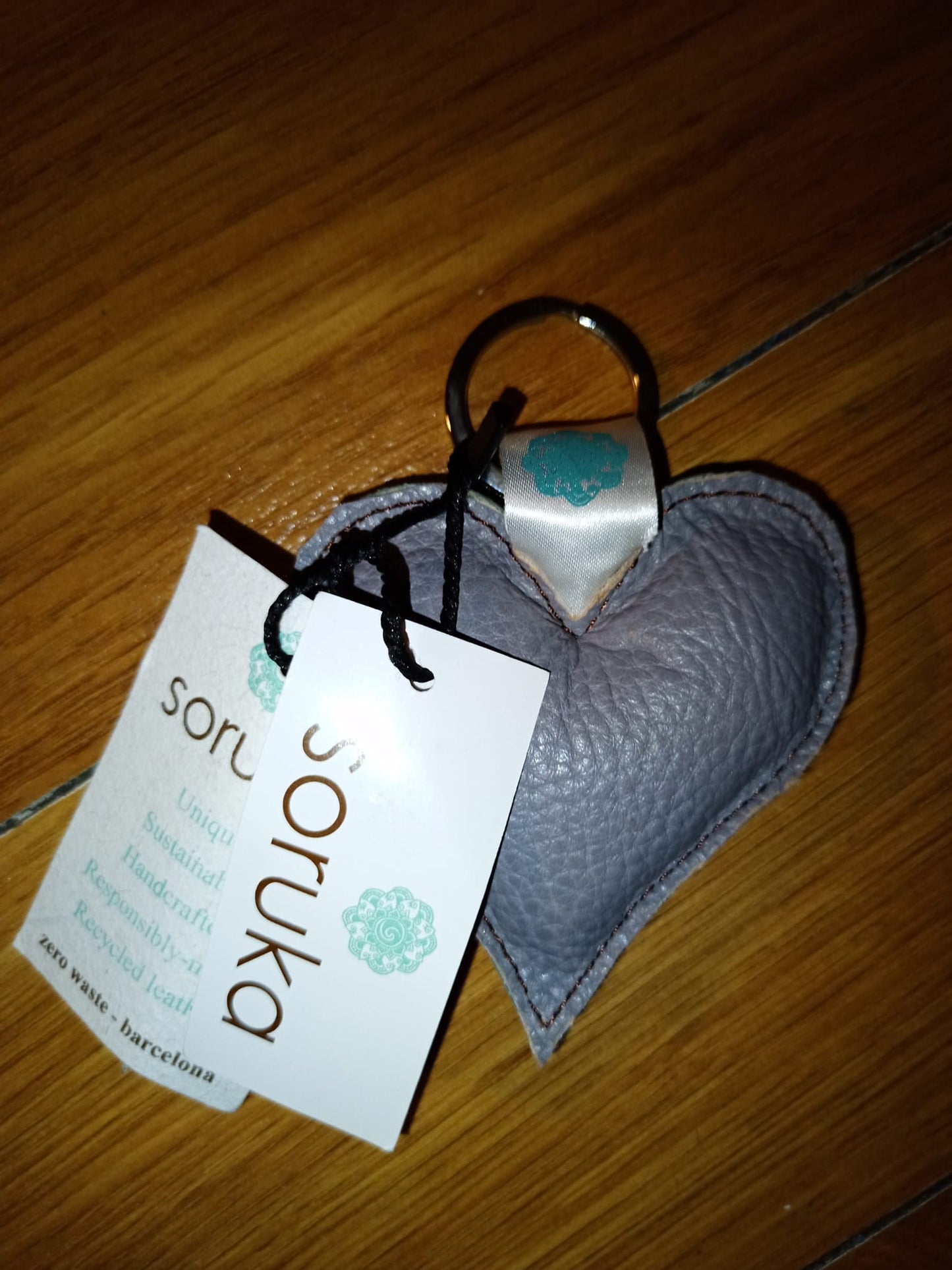 Brand New Soruka Recycled Leather Keyring