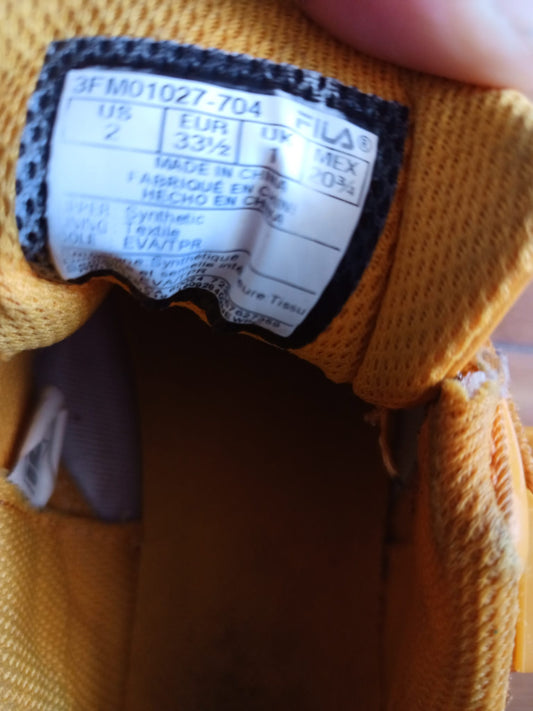 Fila Runners Shoes Size 1