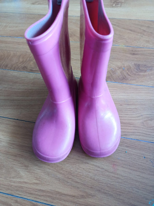 Pink Wellies Size 26/8.5
