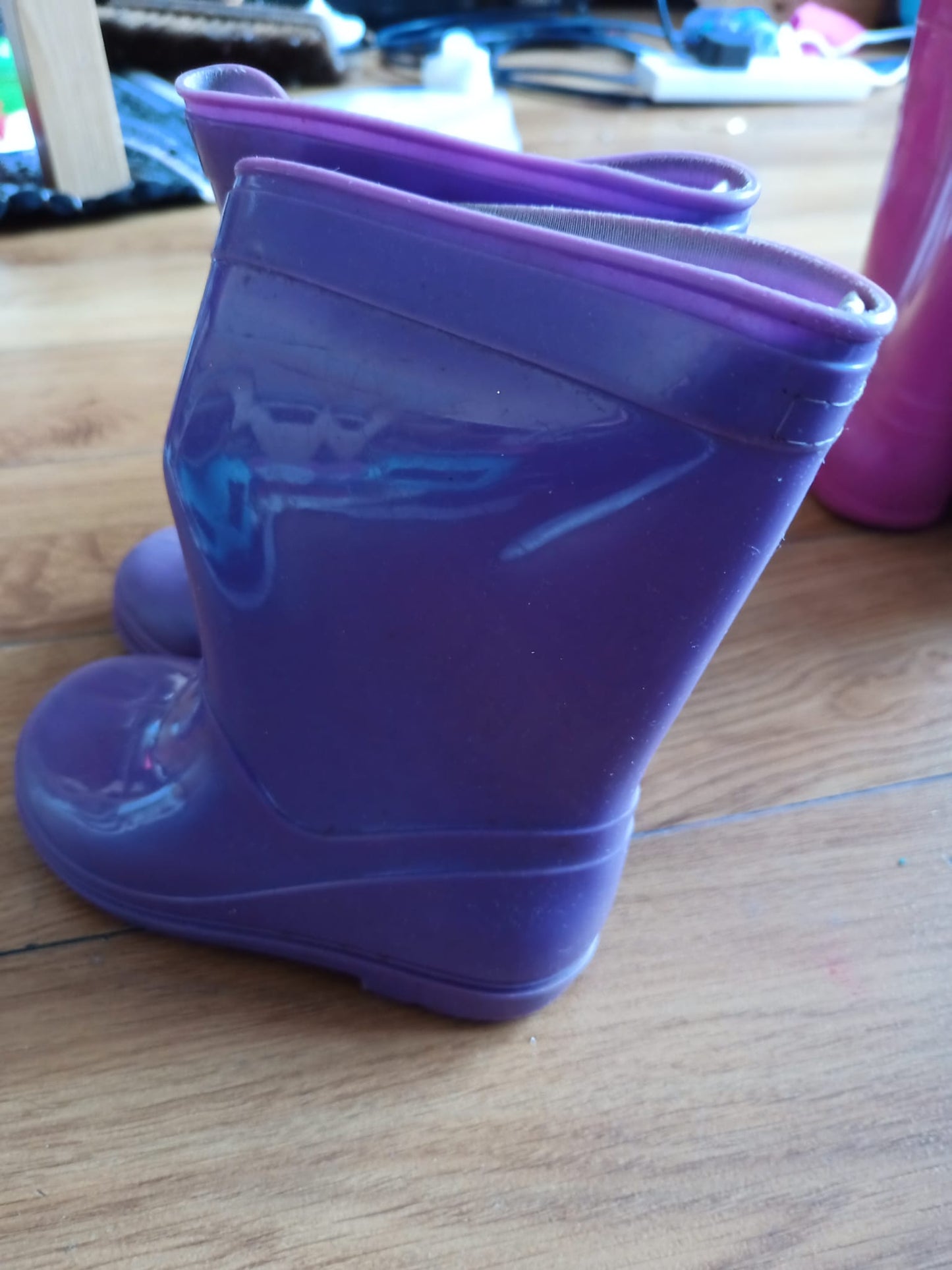 Purple Wellies Size 24/7