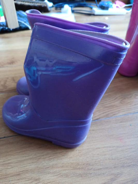 Purple Wellies Size 24/7
