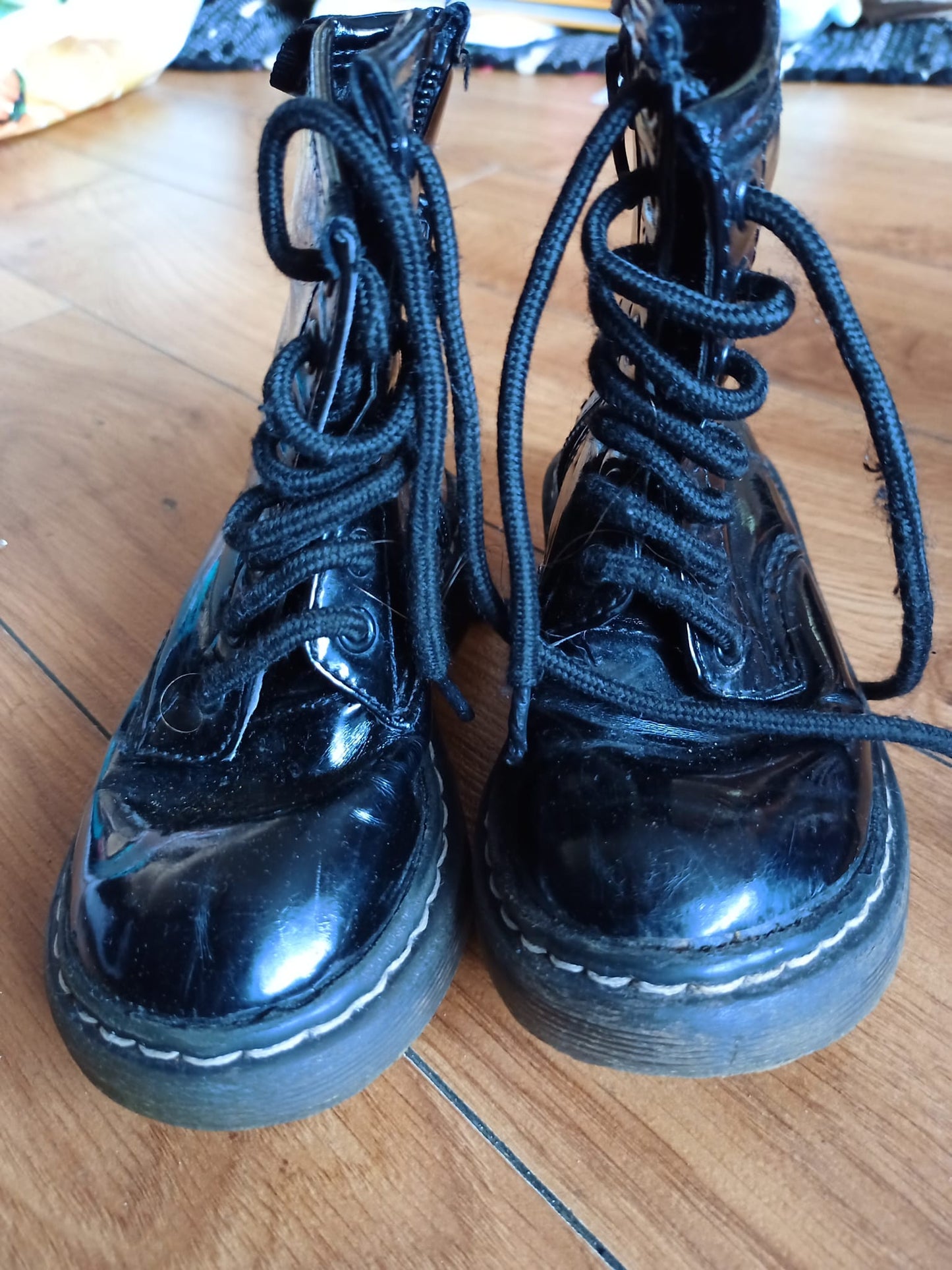 Kids Black Boots Size 8