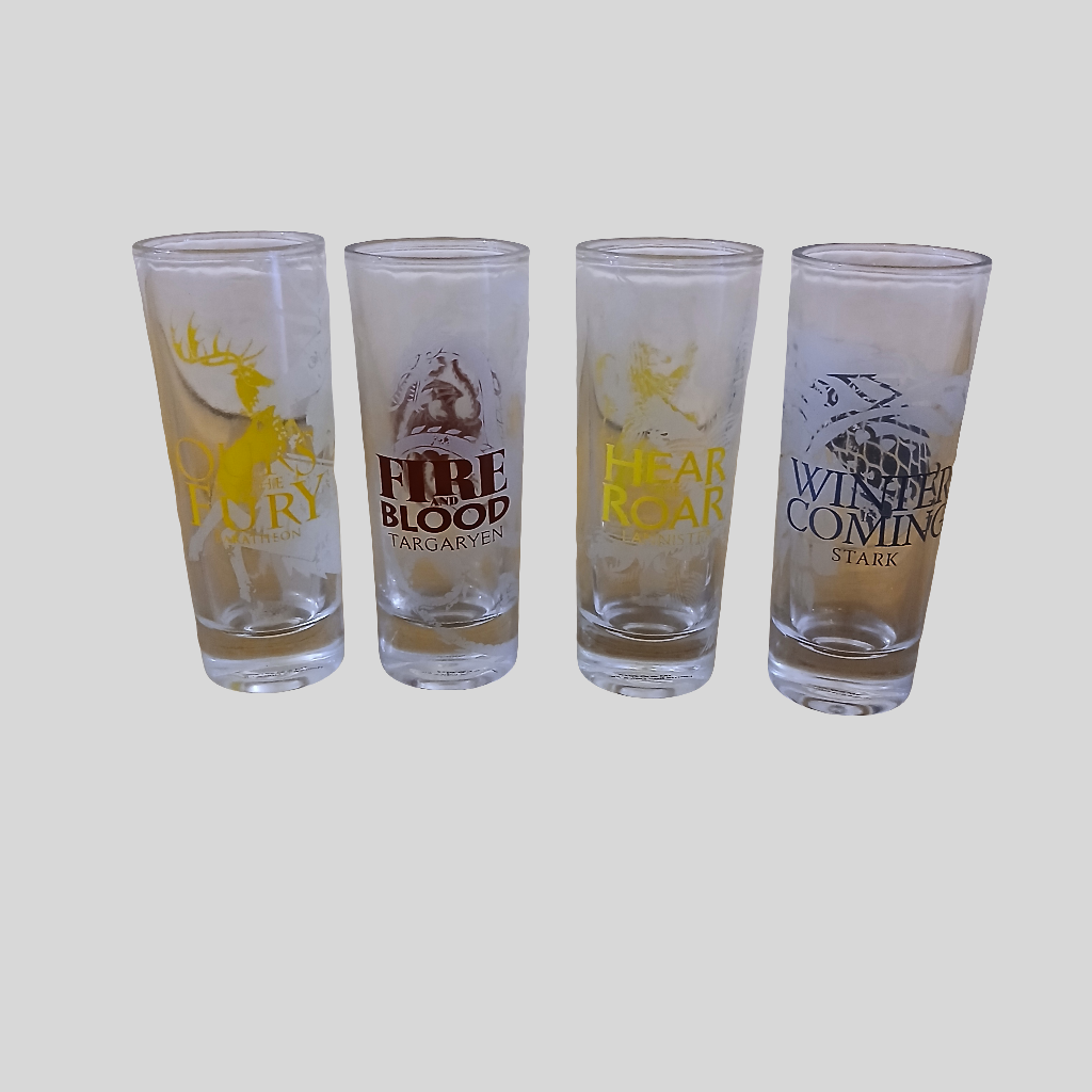 Set of 4 Game of Thrones Shot Glasses