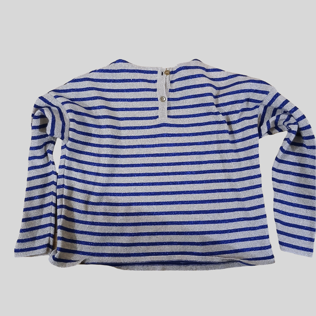 Autograph Gold and Navy Glittery Top Age 6-7