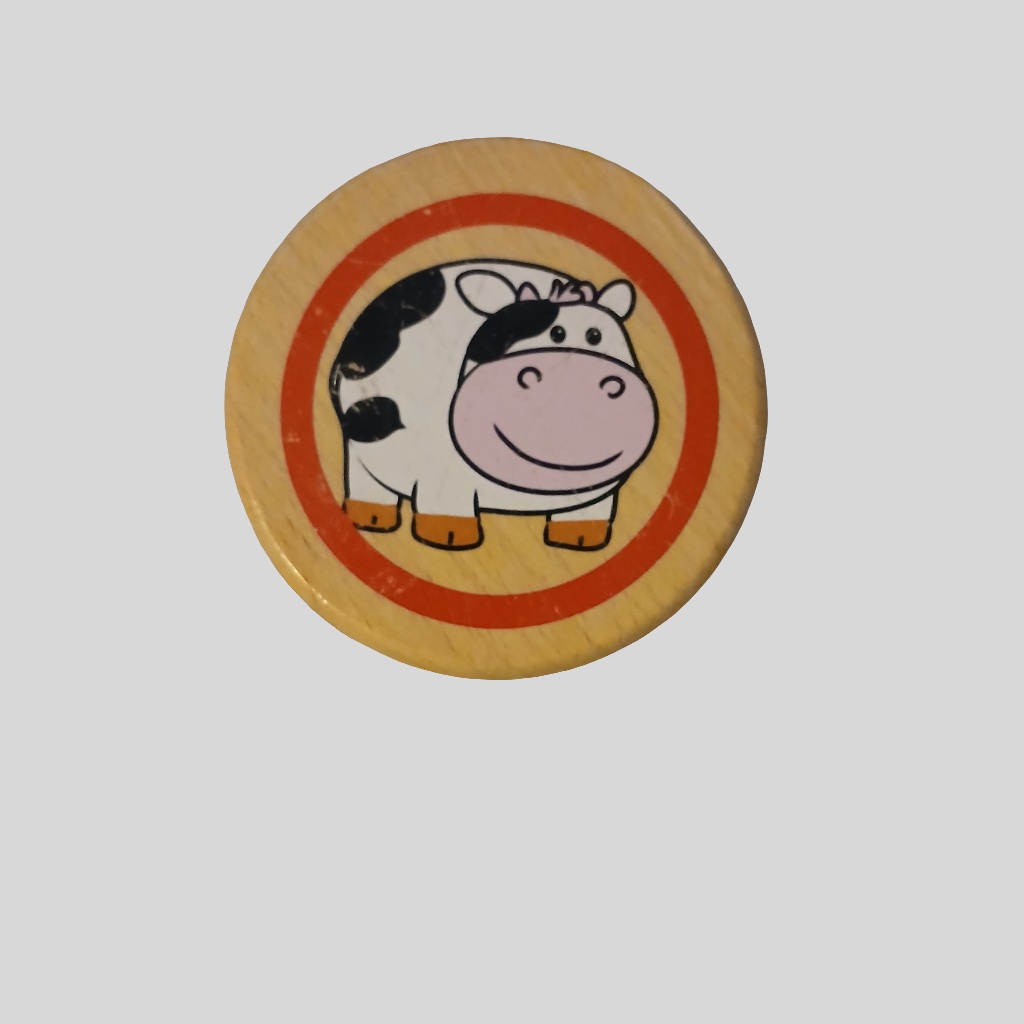 Wooden Animal Rattle Toy