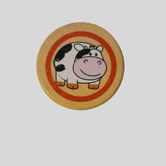 Wooden Animal Rattle Toy