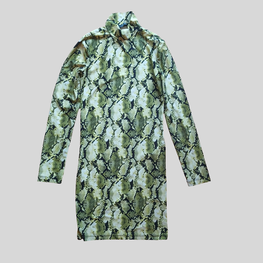 Bershka Snake Print Dress Size S