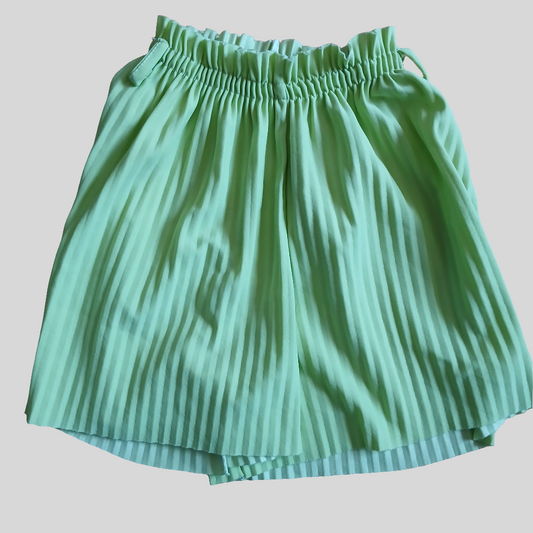 Lime Green Pleated Culottes Age 7-8