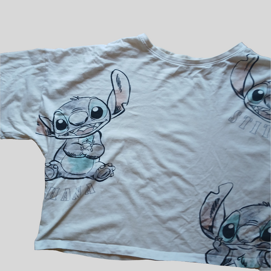Disney Stitch Oversized Cropped Top Size 12-14