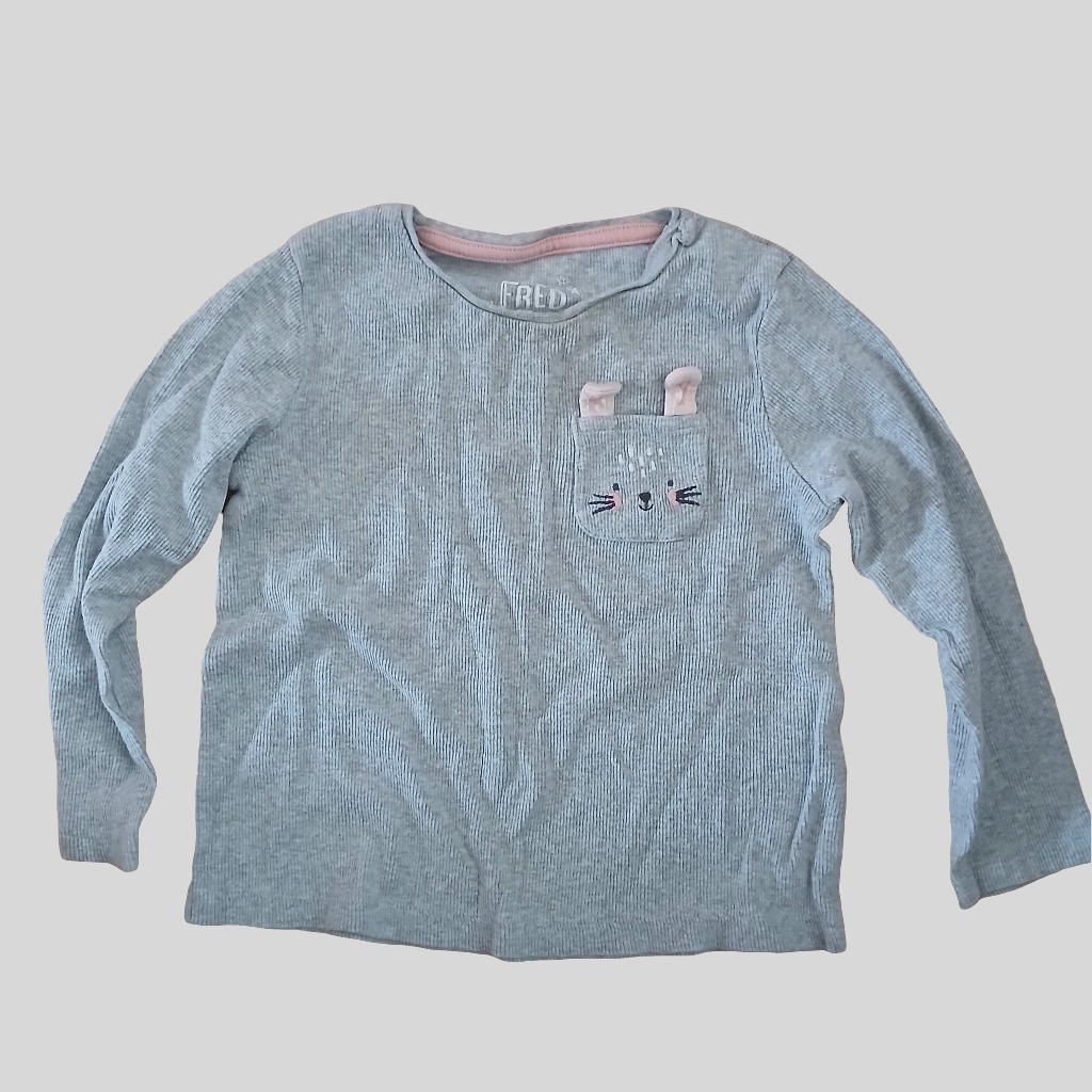 F&F Grey T-Shirt Age 18-24 months