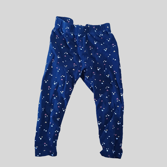 H&M Hearts Leggings Age 12-18 months