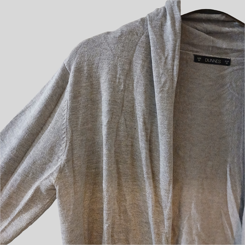 Dunnes Grey Cardigan Size Medium