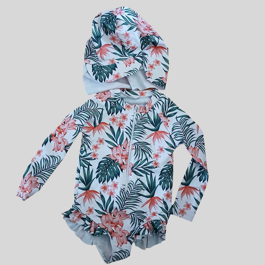 Shein Swimming Costume with Hat Age 18-24 months