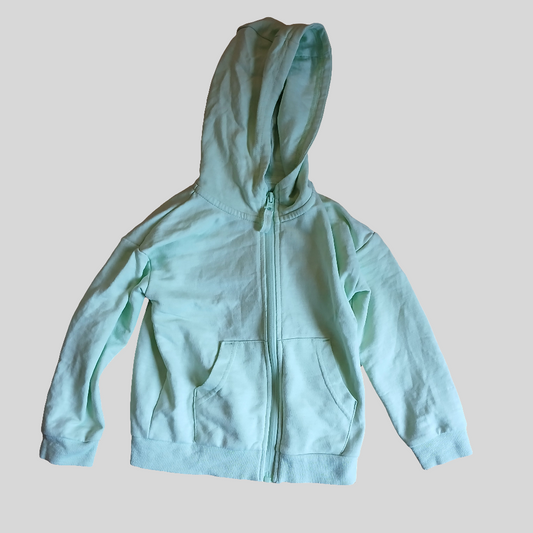 Dunnes Green Hoodie Age 4-5