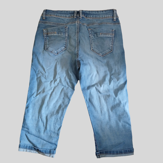 Hailys Denim Long Shorts Capri Jeans Size S/M