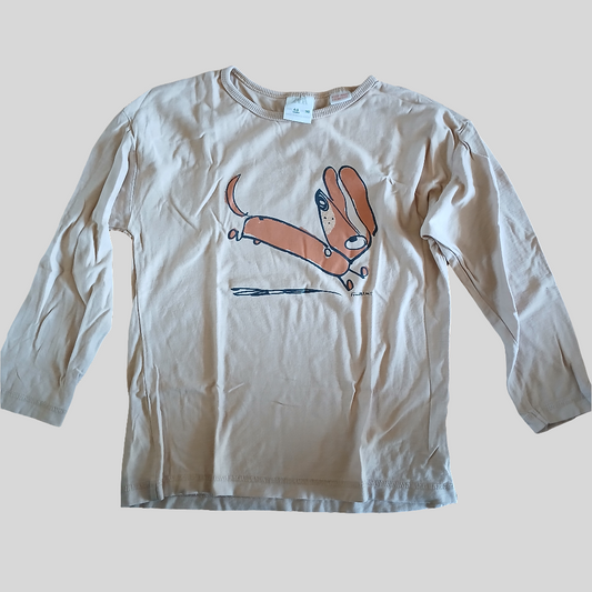 Zara Fred Blunt Illustration T-Shirt Age 4-5