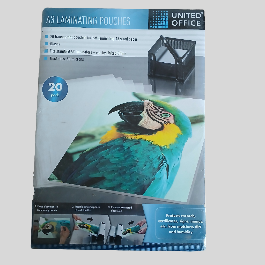 A3 Laminating Pouches - 20 pouches