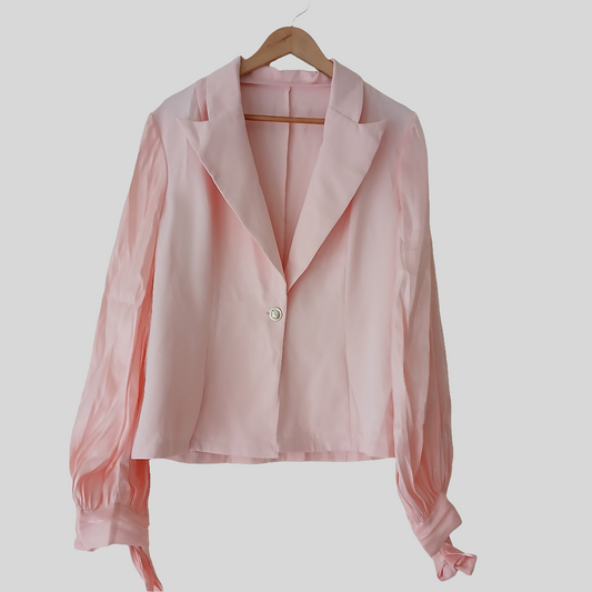 Shein Pink Two-Piece Suit Size L