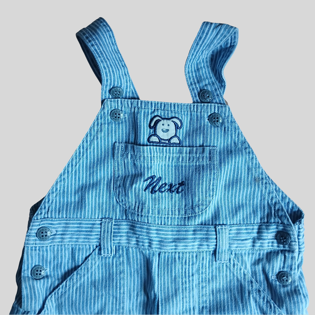 Next Blue Dungarees Age 9-12 months