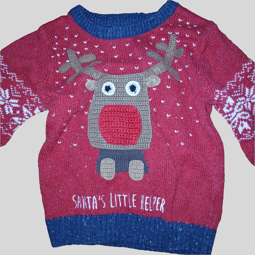 Next Christmas Reindeer Jumper Age 18-24 months