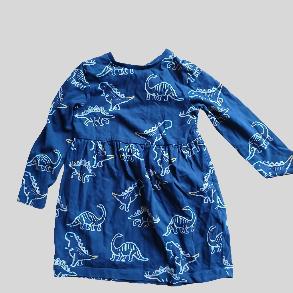 M&S Dinosaur Dress Age 18-24 months