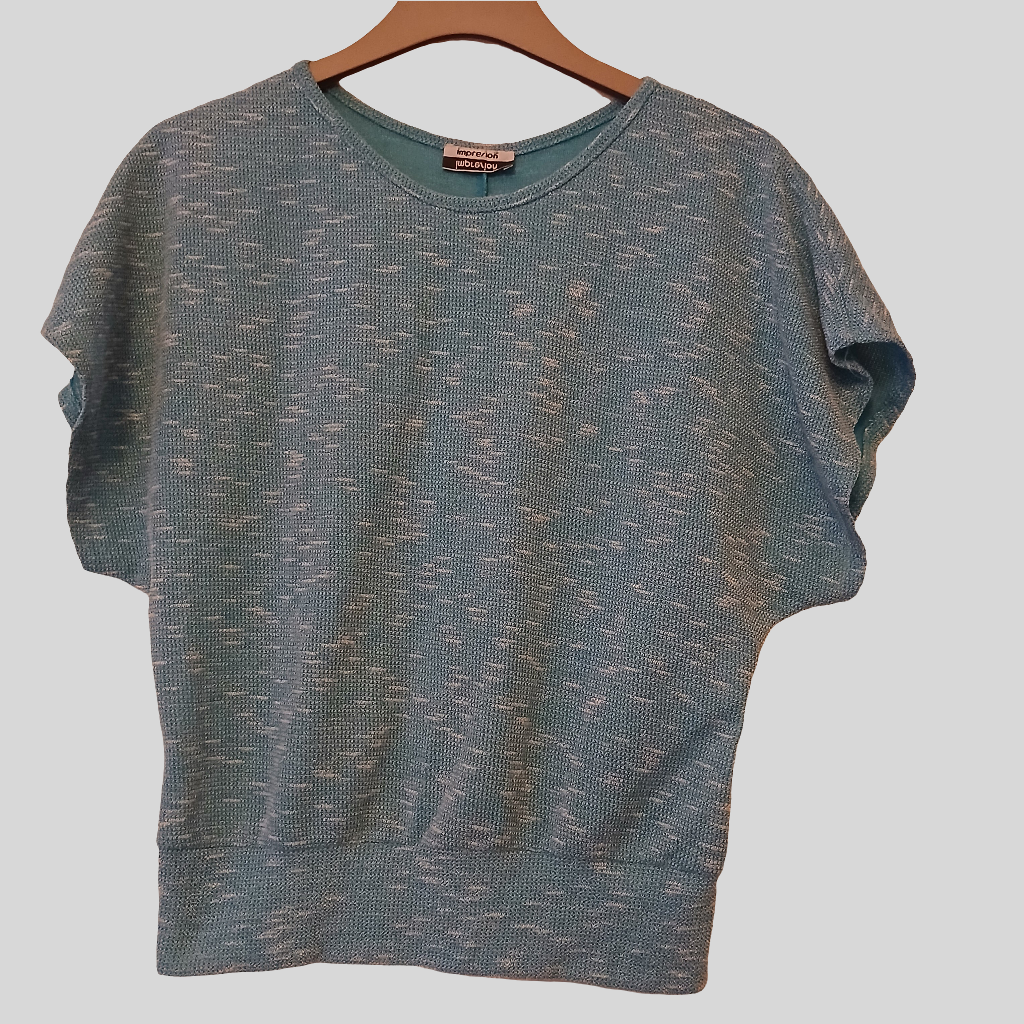 Impresion Turquoise Batwing Top Approx Size M