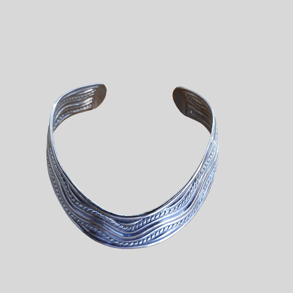 Silver Bracelet Bangle Cuff