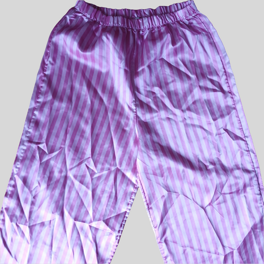 I Saw It First Pink Stripy Pyjama Bottoms Size 12