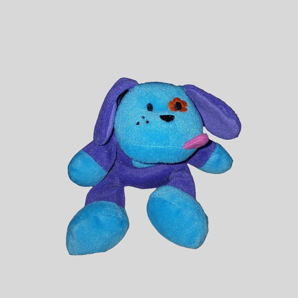 Purple and Blue Soft Dog Toy