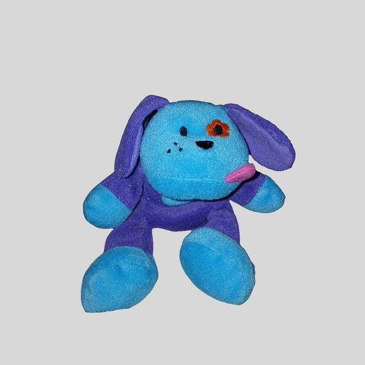 Purple and Blue Soft Dog Toy