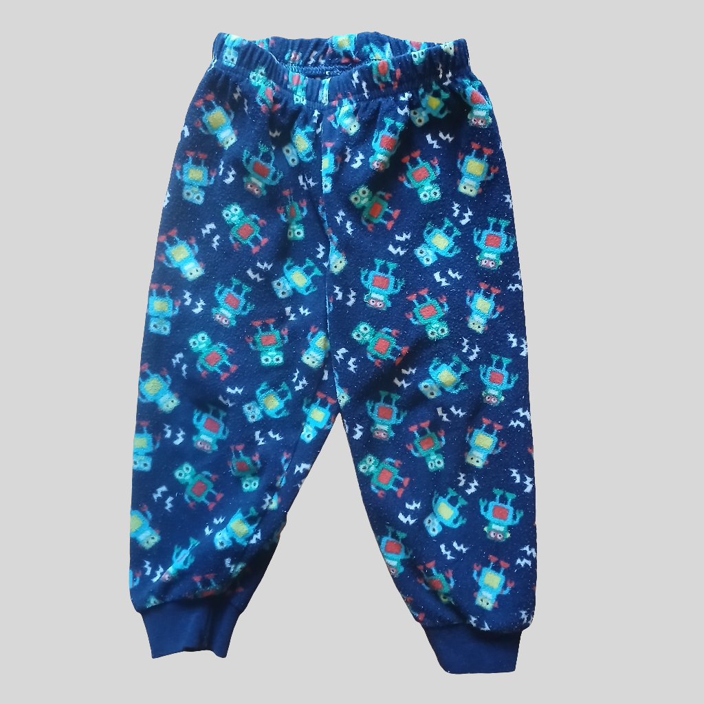 Early Days Robot Fleece Pyjama Bottoms Age 12-18 months