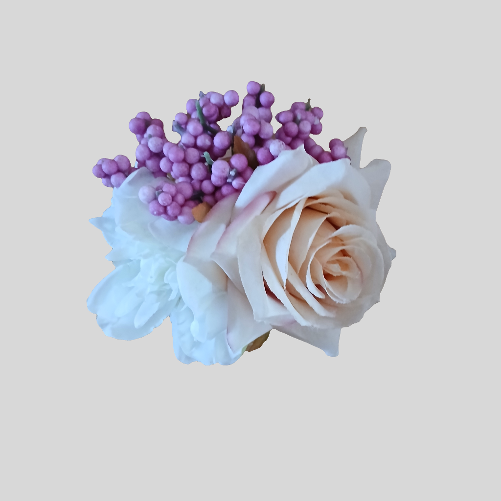 Small Pot Vase With Plastic Flowers