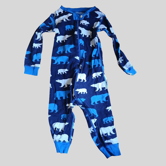 Hatley Blue Polar Bear Sleepsuit Babygrow Age 12-18 months