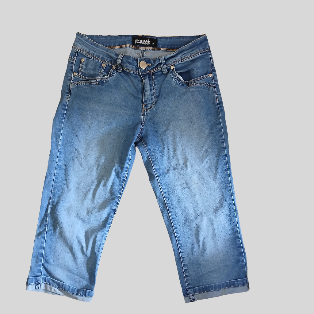 Hailys Denim Long Shorts Capri Jeans Size S/M