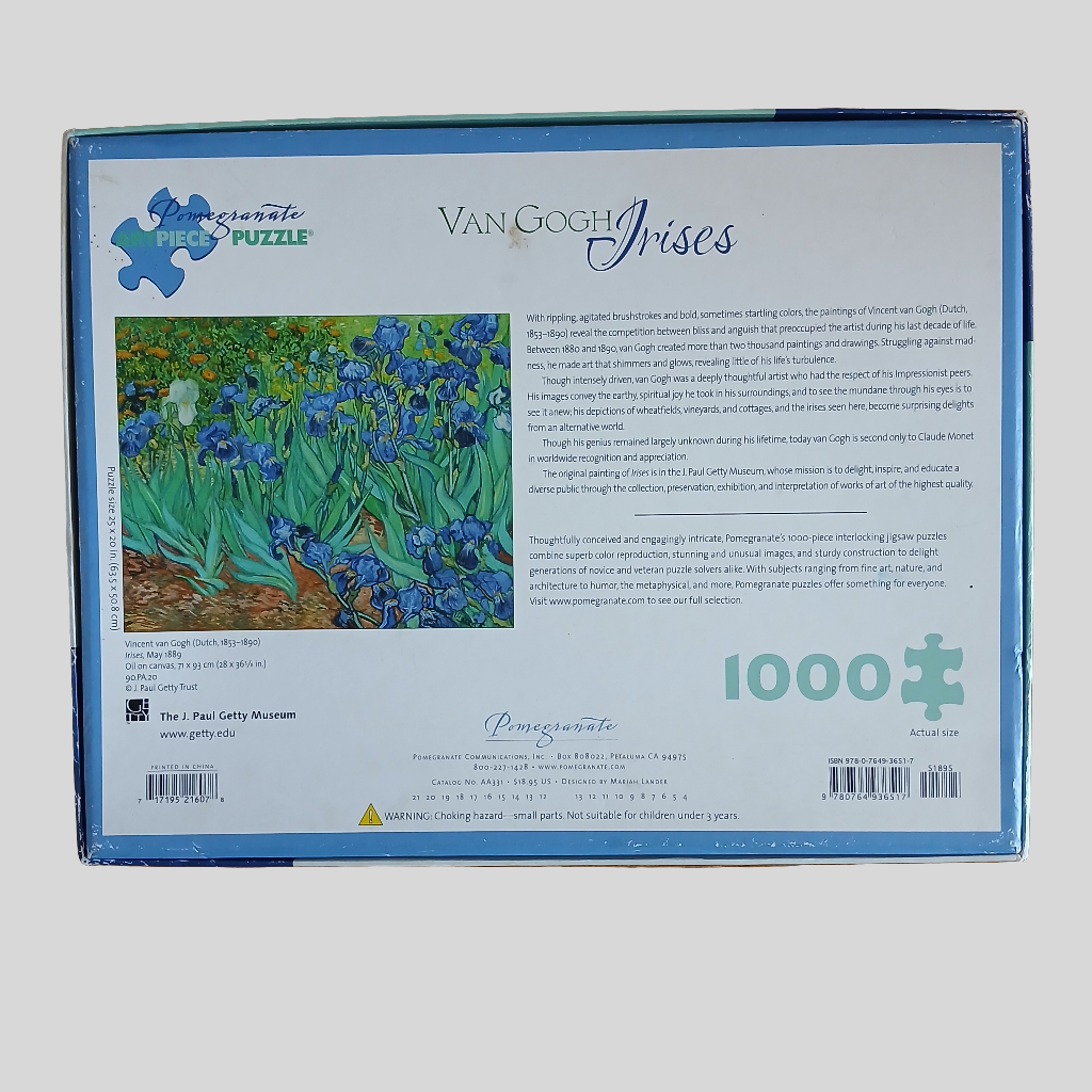 Van Gogh - Irises 1000 Piece Jigsaw Puzzle