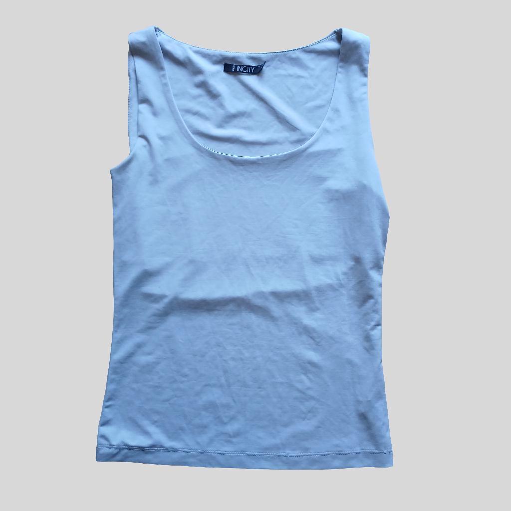 Incity White Vest Top Size M