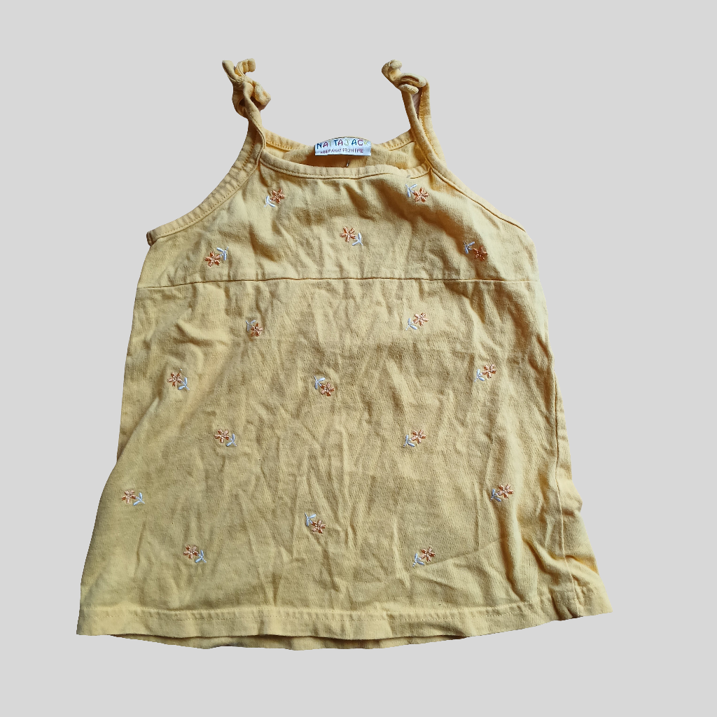 Nattajack Yellow Vest Top Age 12-18 months