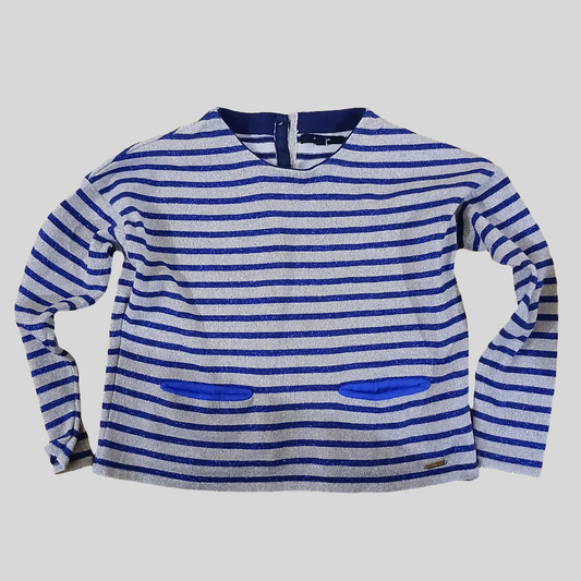 Autograph Gold and Navy Glittery Top Age 6-7