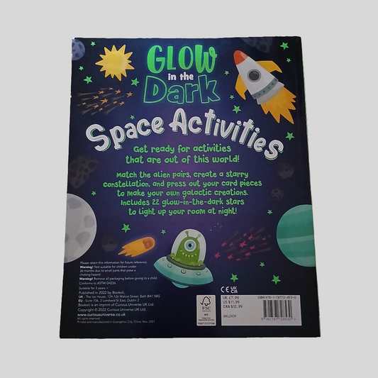 New Glow in the Dark Space Activities Book