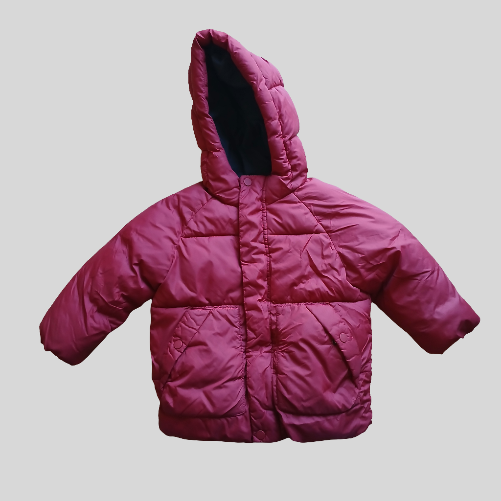 Zara Red Puffer Coat Age 2-3